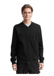 Sweatshirt Tom Tailor Denim, Herren, Gr. M, schwarz, Sweatware, Obermaterial: 60% Baumwolle, 40% Polyester, unifarben, regular fit normal, ohne Ausschnitt, Rippb&uuml;ndchen, Sweatshirts Sweatshirt, mit Rippb&uuml;ndchen