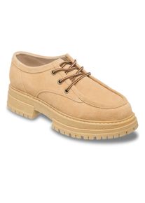 Sneaker Roxy "Work It Low", Damen, Gr. 8,5(39), tan, Obermaterial:Obermaterial: 98% Leder / 2% Metall, Futter: 100% PU, Laufsohle: 100% TPR;, Schuhe Sneaker