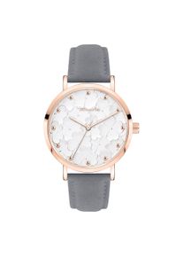 Quarzuhr Tamaris "Clover", grau, Armbanduhren, Damen, Quarzuhr, Armbanduhr, Damenuhr, Lederarmband, analog