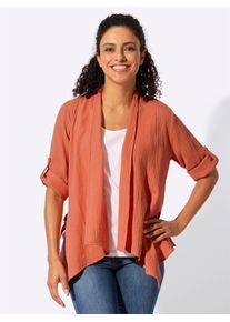 Blusenjacke Inspirationen, Damen, Gr. 48, papaya, 100% Baumwolle, Jacken Blusenjacke