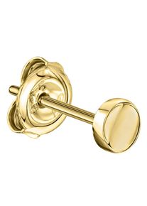 Single-Ohrstecker Firetti "Schmuck Geschenk Gold 333 Ohrschmuck einzeln Scheibe", gold (gelbgoldfarben), Ohrringe, Damen, 3,6mm, Gelbgold 333, Single-Ohrstecker