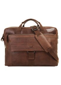 Aktentasche Sansibar, Gr. B/H/T: 42cm x 30cm x 13cm onesize, braun, Leder, Taschen Aktentasche, echt Leder