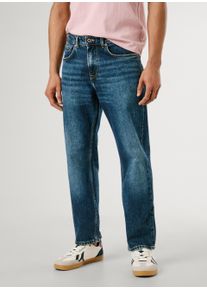 Straight-Jeans Pepe Jeans "CASH", Damen, Gr. 30, L&auml;nge 32, blau (used blau), Denim/Jeans, Obermaterial: 99% Baumwolle, 1% Elasthan, straight fit lang, Jeans Straight-Jeans, im 5-Pocket-Stil