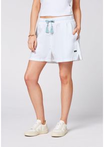 Shorts Chiemsee, Damen, Gr. XL (42), Normalgr&ouml;&szlig;en, wei&szlig; (hellwei&szlig;), 100% Leinen, Hosen Shorts