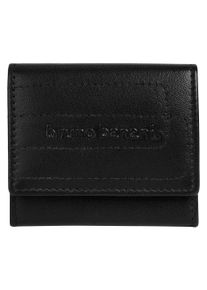 Geldb&ouml;rse Bruno Banani, Damen, schwarz, Leder, leicht gl&auml;nzend, unifarben, Kleinlederwaren Geldb&ouml;rse, echt Leder