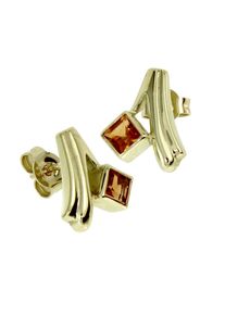 Paar Ohrstecker OSTSEE-SCHMUCK "- Talia - Gold 333/000 - Citrin" Gr. 14, gold (gold 333, goldfarben, gelb), Ohrringe, Damen, Gelbgold 333, Paar Ohrstecker