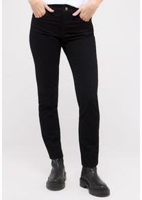 Slim-fit-Jeans Angels "CICI", Damen, Gr. 48, L&auml;nge 32, schwarz (jetschwarz), Denim/Jeans, Obermaterial: 81% Baumwolle, 18% Polyester, 1% Elasthan, slim fit, Jeans Slim-fit-Jeans