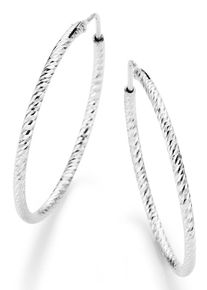 Paar Creolen Firetti "Schmuck Geschenk Silber 925 Ohrringe gl&auml;nzend", silber (silberfarben), Ohrringe, Damen, 35mm, Silber 925 (Sterlingsilber), Paar Creolen