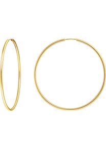 Paar Creolen Thomas Sabo "gro&szlig;", gold (gelbgoldfarben), Ohrringe, Damen, 60mm, Silber 925 (recycelt), Paar Creolen