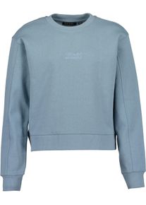 Sweater Blue Seven "Blue Seven Sweatshirt", M&auml;dchen, Gr. 152, blau (5190, mittelblau), 100% Baumwolle, normal normal, Rundhals, gerader Abschluss, Sweatshirts Sweater