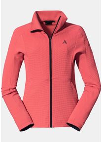 Sch&ouml;ffel Fleecejacke SCH&Ouml;FFEL "Fleece Jacket Schiara L", Damen, Gr. 46, rot (3150, rot), 98%Polyester 2%Elasthan, regular fit, hoch geschlossener Ausschnitt, Jacken Fleecejacke