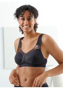 w&auml;schepur Entlastungs-BH W&Auml;SCHEPUR, Damen, Gr. 90, Cup C, schwarz, 76% Baumwolle, 17% Polyamid, 7% Elasthan, BHs Entlastungs-BH