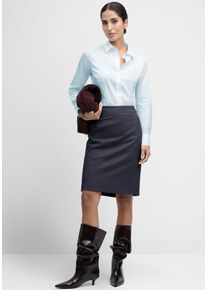 Bleistiftrock Cinque "CICONS", Damen, Gr. 36, blau (dunkelblau), Web, Obermaterial: 53% Polyamid, 43% Schurwolle, 4% Elasthan, unifarben, slim fit ca. Mitte Knie, R&ouml;cke Bleistiftrock, Mit Markenlabelpl&auml;ttchen