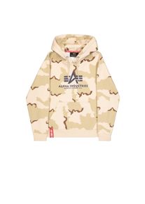 Hoodie Alpha Industries "Basic Hoodie BL Camo", Herren, Gr. M, desert camo 91, Obermaterial: 80% Baumwolle, 20% Polyester, regular fit, Sweatshirts Hoodie
