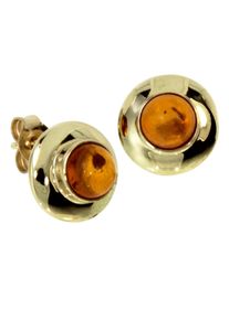 Paar Ohrstecker OSTSEE-SCHMUCK "- Una - Gold 333/000 - Bernstein" Gr. 10, gold (gold 333, goldfarben, gelb), Ohrringe, Damen, Blacklist, Paar Ohrstecker