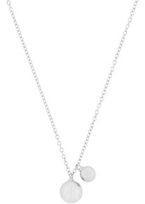 Kette mit Anh&auml;nger s.Oliver "Kugeln", silber (silberfarben), Halsketten, Damen, Silber 925 (Sterlingsilber), L: 45, Kette mit Anh&auml;nger