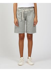 Jeansshorts Gang "94NICA WORKER SHORTS", Damen, Gr. 27, N-Gr, gr&uuml;n (gr&uuml;n tea), Denim/Jeans, Obermaterial: 97% Baumwolle, 3% Elasthan, unifarben, kniefrei, Jeans Jeansshorts, mit Kordel