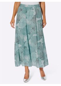 Schlupfrock Classic Basics, Damen, Gr. 20, bunt (kalkmint, jade, bedruckt), 100% Polyester, gebl&uuml;mt, gemustert, mehrfarbig, lang, R&ouml;cke Schlupfrock