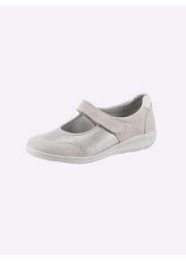 Slipper Casual Looks, Damen, Gr. 36, beige (sand), Glattleder, Nubukleder, Textil, Schuhe Slipper