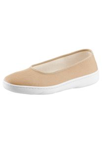 Slipper Casual Looks, Damen, Gr. 37, beige, Textil, Schuhe Slipper
