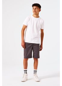 Shorts Garcia, Jungen, Gr. 134, N-Gr, grau (dunkelgrau), Denim/Jeans, Obermaterial: 85% Baumwolle, 13% Polyester, 2% Elasthan, unifarben, regular fit kurz, Hosen Shorts, mit praktischen Taschen for BOYS
