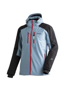 Skijacke Maier Sports "Chopok", Herren, Gr. 58, blau (graublau), 100% Polyester, hoch geschlossener Ausschnitt, Jacken Skijacke, Herren Winterjacke mit RV-Taschen und Kapuze, wasserdicht