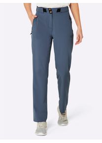 Funktionshose Catamaran, Damen, Gr. 46, Normalgr&ouml;&szlig;en, blau (rauchblau), 93% Polyester, 7% Elasthan, unifarben, lang, Hosen Funktionshose
