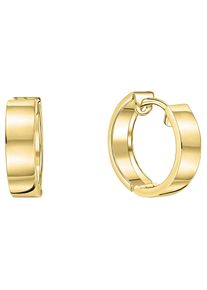 Paar Creolen Firetti "Schmuck Geschenk Gold 333", gold (gelbgoldfarben), Ohrringe, Damen, 15mm, Gelbgold 333, Paar Creolen