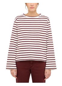 Langarmshirt Mustang "Damen Style Sutton", Damen, Gr. M, braun, Jersey, 100% Baumwolle, Rundhals, Shirts Langarmshirt