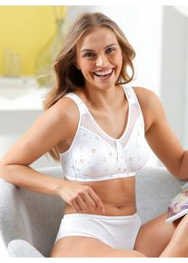 w&auml;schepur Entlastungs-BH W&Auml;SCHEPUR, Damen, Gr. 90, Cup B, wei&szlig;, bedruckt, 82% Polyamid, 18% Elasthan, BHs Entlastungs-BH