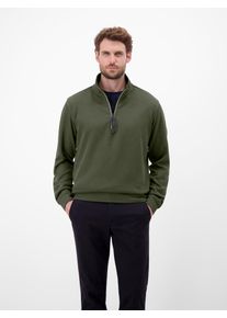 Sweater Lerros "SELA", Herren, Gr. L, classic navy, Sweatware, Obermaterial: 90% Baumwolle, 10% Polyester, unifarben, normal h&uuml;ftbedeckend, Rundhals, B&uuml;ndchen, Sweatshirts Sweater, mit Troyer-Rei&szlig;verschluss