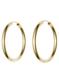 Paar Creolen Firetti "Schmuck Geschenk Silber 925 2,5 mm breit" Gr. 30, gold (gelbgoldfarben), Ohrringe, Damen, 30, Silber 925 (Sterlingsilber), Paar Creolen, Made in Germany