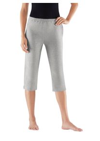 Caprihose feel good, Damen, Gr. 44/46, Normalgr&ouml;&szlig;en, schwarz (schwarz, grau, meliert), 95% Baumwolle, 5% Elasthan, Meliert:60% Baumwolle, 5% Elasthan, 35% Polyester, unifarben, Hosen Caprihose