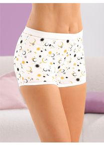 w&auml;schepur Panty W&Auml;SCHEPUR, Damen, Gr. 44/46, 2 Stk., wei&szlig; (wei&szlig;, bedruckt), 95% Baumwolle, 5% Elasthan, Unterhosen Panty