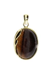 Kettenanh&auml;nger OSTSEE-SCHMUCK "- Melanie - Gold 333/000 - Tigerauge" Gr. 27, gold (gold 333, goldfarben, gelb), Schmuckanh&auml;nger, Damen, Gelbgold 333, Kettenanh&auml;nger