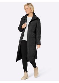 Steppmantel Classic Basics, Damen, Gr. 44, schwarz, 100% Polyester, Wattierung:100% Polyester, unifarben, unifarben mit Farbeinsatz, unifarben mit Farbeins&auml;tzen, M&auml;ntel Steppmantel