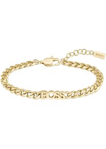 Armband BOSS "KASSY FOR HER", gold (gelbgoldfarben), Armb&auml;nder, Damen, 18cm, Edelstahl, Armband