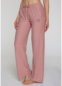Loungehose Vivance ACTIVE, Damen, Gr. M (40/42), N-Gr, rosa meliert, Trikot, Obermaterial: 88% Polyester, 12% Elasthan, meliert, figurumspielend lang, Hosen Loungehose, mit weitem Bein und Teilungsn&auml;hte