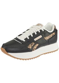 Sneaker Reebok CLASSIC "REEBOK GLIDE RIPPLE DOUBLE", Damen, Gr. 39, washed schwarz, washed schwarz, chalk, Leder, Synthetik, Schuhe Sneaker