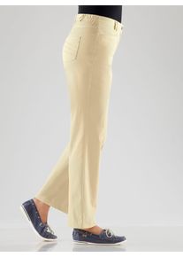 Funktionshose COSMA, Damen, Gr. 46, Normalgr&ouml;&szlig;en, gelb (hellgelb), 97% Baumwolle, 3% Elasthan, unifarben, lang, Hosen Funktionshose