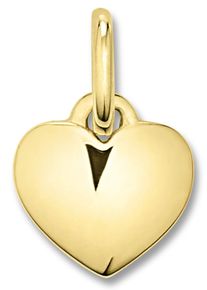 Kettenanh&auml;nger ONE ELEMENT "Herz Herz Anh&auml;nger aus 333 Gelbgold", gold, Schmuckanh&auml;nger, Damen, Gelbgold 333, Kettenanh&auml;nger