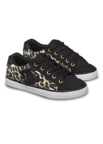 Sneaker DC Shoes "Chelsea", M&auml;dchen, Gr. 9,5(41), schwarz (cheetah, schwarz), Obermaterial:Obermaterial: Textil / Futter: Textil / Au&szlig;ensohle: Gummi;, Schuhe Sneaker