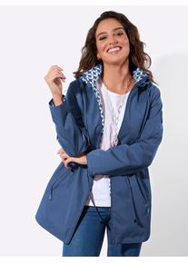 Funktionsjacke Casual Looks, Damen, Gr. 46, jeansblau, 100% Polyester, unifarben, Jacken Funktionsjacke