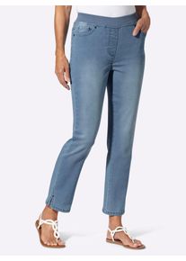 7/8-Jeans Inspirationen, Damen, Gr. 46, Normalgr&ouml;&szlig;en, blau, bleached, 78% Baumwolle, 20% Polyester, 2% Elasthan, unifarben, 7/8-L&auml;nge, Jeans 7/8-Jeans