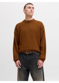 Jack & Jones Strickpullover JACK & JONES "JJEURBAN JACK KNIT CREW NECK SN", Herren, Gr. S, monks robe, Strick, Obermaterial: 70% Polyacryl, 30% Baumwolle, unifarben, relaxed fit h&uuml;ftbedeckend, Rundhals, Rippb&uuml;ndchen, Pullover Strickpullover