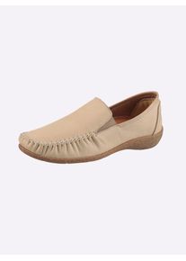 Slipper Loretta, Damen, Gr. 42, sand, Glattleder, Schuhe Slipper