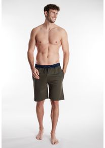 Bermudas Tom Tailor "Dallas", Herren, Gr. 56 (XXL), N-Gr, gr&uuml;n, Web, Obermaterial: 65% Baumwolle, 30% Polyester, 5% Elasthan, kniefrei, Hosen Bermudas, Kordelzug, Seitentaschen, bequem, atmungsaktiv, locker, Baumwollmix