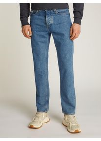 Straight-Jeans Calvin Klein Jeans "STANDARD STRAIGHT", Herren, Gr. 30, L&auml;nge 34, blau (denim medium), Denim/Jeans, Obermaterial: 100% Baumwolle, unifarben, straight fit, Jeans Straight-Jeans, Coinpocket, Logostickerei