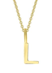 Kettenanh&auml;nger ONE ELEMENT "Buchstabe L Buchstaben Anh&auml;nger aus 333 Gelbgold", gold, Schmuckanh&auml;nger, Damen, Gelbgold 333, Kettenanh&auml;nger