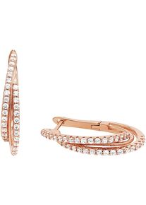 Paar Ohrh&auml;nger Amor "9245710", ros&eacute;goldfarben, wei&szlig;, wei&szlig;, Ohrringe, Damen, Silber 925 (Sterlingsilber), Paar Ohrh&auml;nger, mit Zirkonia (synth.)